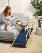 Adjustable Foldable Dog Ramp with Non-Slip Mat