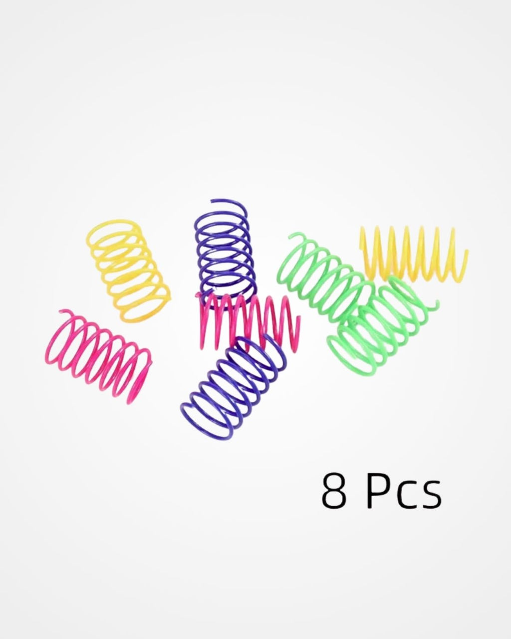 Colorful Plastic Spring Cat Toy | Interactive Jumping Chew Toy for Cats & Kittens
