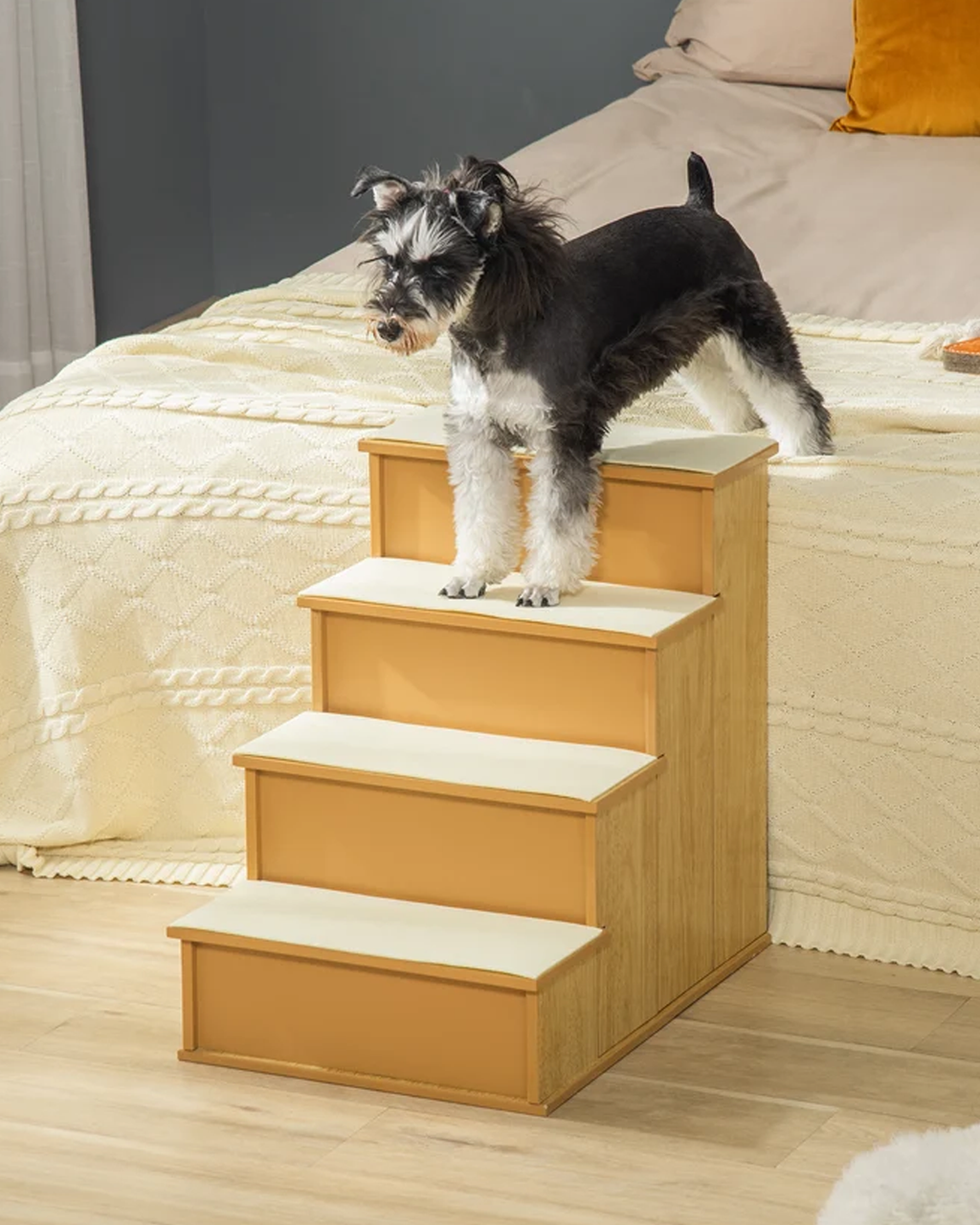 Cushioned Pet Stairs for Dogs and Cats