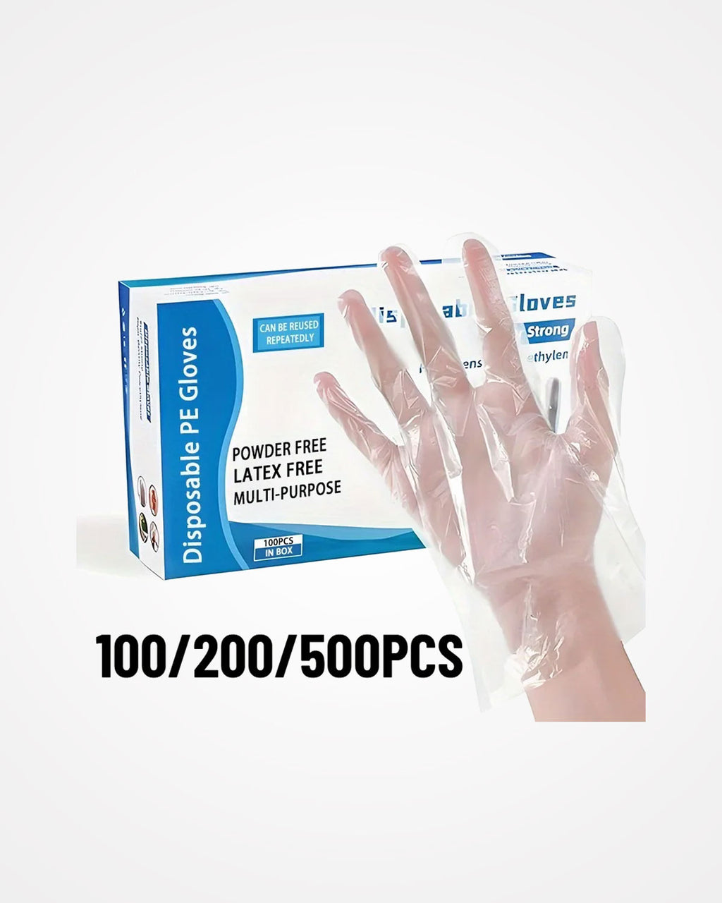 Disposable PE Pet Care Gloves | Plastic Gloves for Grooming & Cleaning