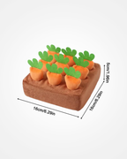 Dog Snuffle Mat - Interactive Slow Feeder Puzzle with Removable Carrots