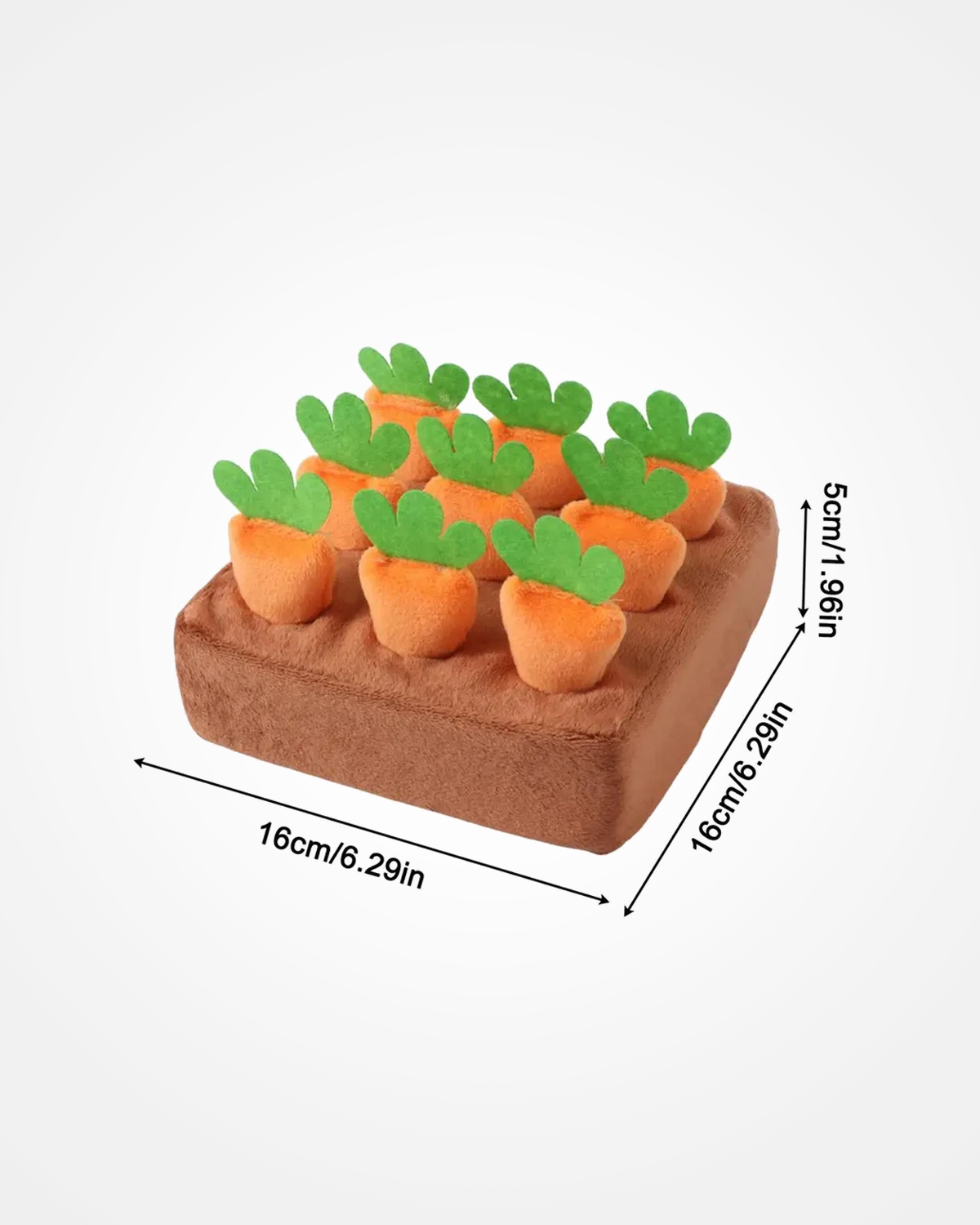 Dog Snuffle Mat - Interactive Slow Feeder Puzzle with Removable Carrots