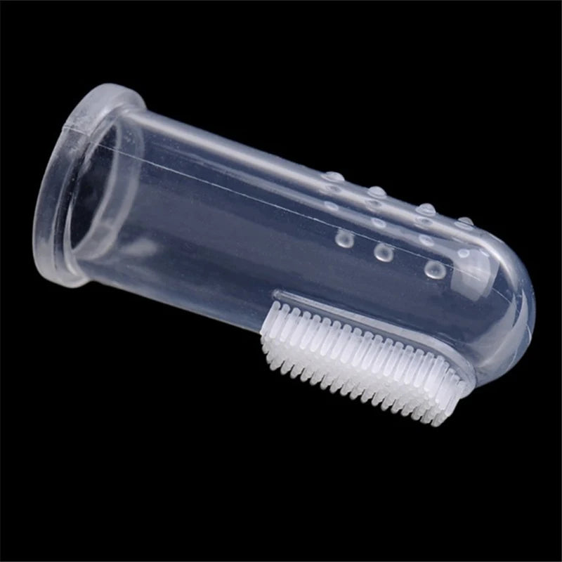 Soft Silicone Pet Finger Toothbrush for Dogs & Cats | Gentle Teeth Cleaning & Oral Care Brush