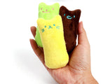 Catnip Cat Pillow Toy - Interactive Bite & Teeth-Grinding Kicker (Random Color)