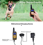 Waterproof Dog Training Collar with Remote Control | Rechargeable Anti-Bark Training Device for All Size Dogs
