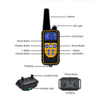 Waterproof Dog Training Collar with Remote Control | Rechargeable Anti-Bark Training Device for All Size Dogs