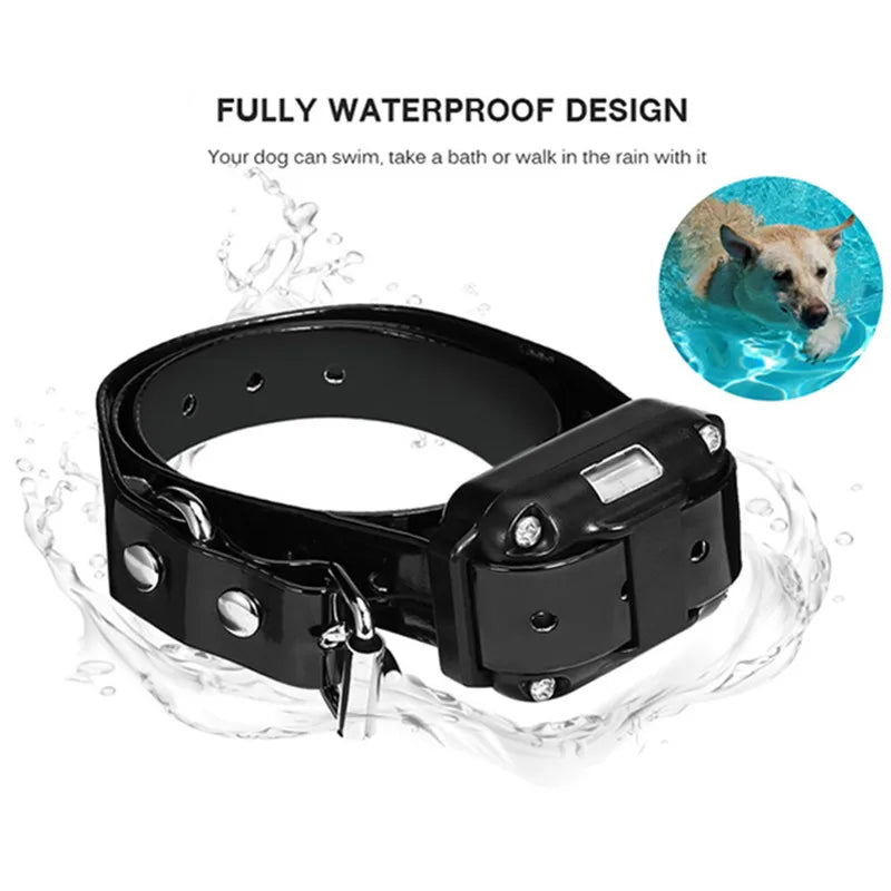 Waterproof Dog Training Collar with Remote Control | Rechargeable Anti-Bark Training Device for All Size Dogs