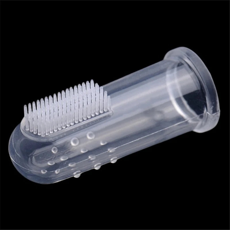 Soft Silicone Pet Finger Toothbrush for Dogs & Cats | Gentle Teeth Cleaning & Oral Care Brush