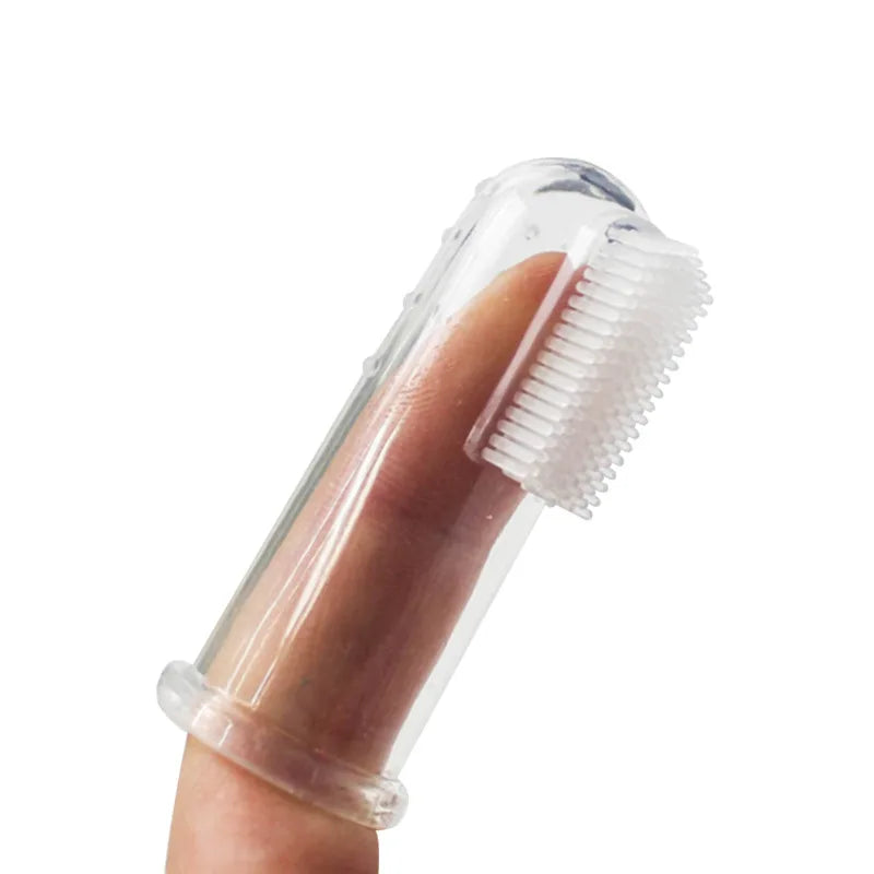 Soft Silicone Pet Finger Toothbrush for Dogs & Cats | Gentle Teeth Cleaning & Oral Care Brush