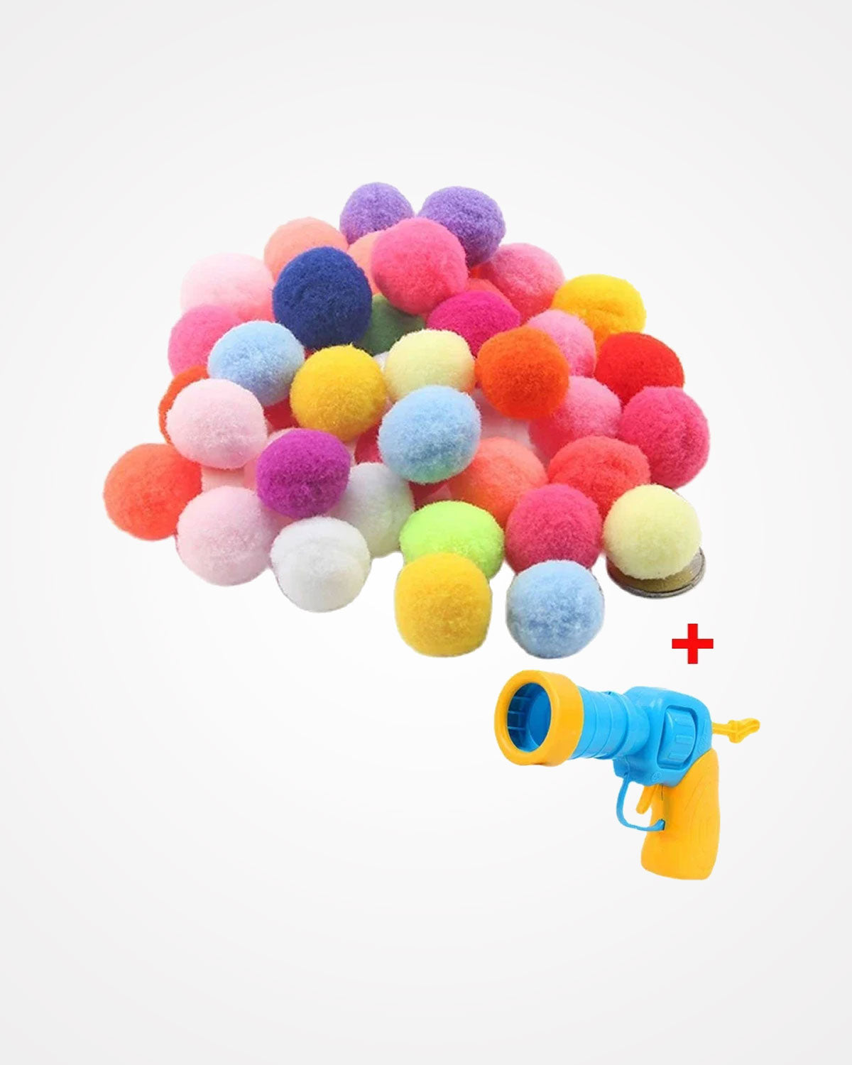 Interactive Cat Ball Launcher Toy with Soft Plush Balls