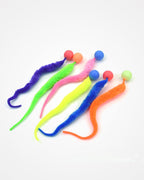 Interactive Cat Bouncing Ball Toy | Colorful Worm Caterpillar Teaser Toy for Indoor Cats & Kittens
