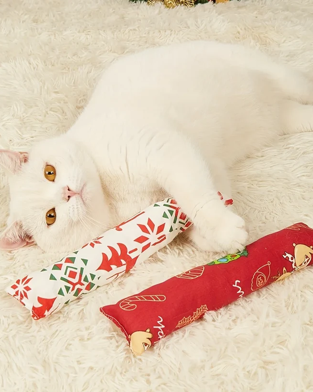 Interactive Plush Cat Teaser Stick - Durable Bite-Resistant Wand Toy