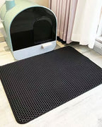 Large Cat Litter Mat 90x60cm | Waterproof Double Layer Litter Trapper Pad with Non-Slip Base