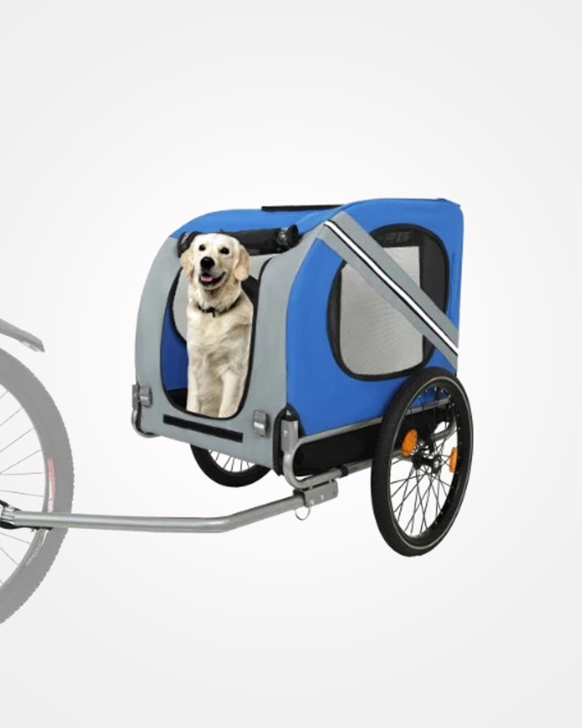 Large Folding Dog Bike Trailer – 120 lb Capacity