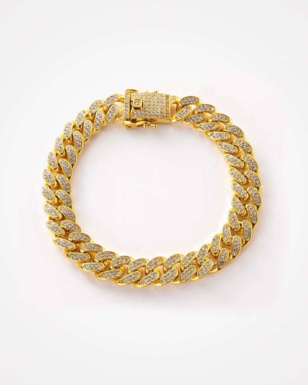Luxury Hip Hop Dog Collar, Gold Tone Stainless Steel Cuban