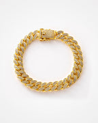 Luxury Hip Hop Dog Collar, Gold Tone Stainless Steel Cuban