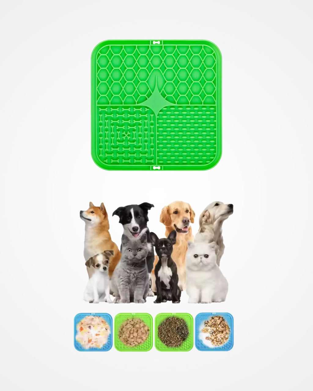 Silicone Dog Lick Mat Slow Feeder | Suction Bath Distraction & Training Mat for Dogs