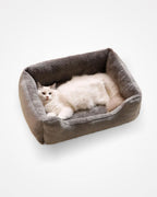 Plush Cat & Small Dog Bed | Soft Cozy Pet Cushion Basket for Indoor Cats & Puppies