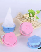 2/4PCS Reusable Laundry Ball With Mesh For Washing Machine Plum