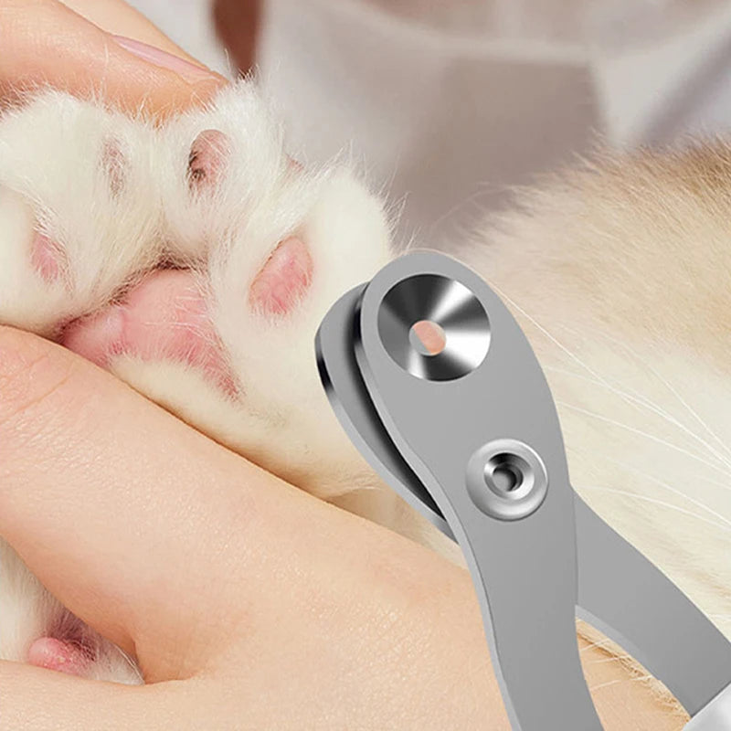 Professional Cat Nail Clippers with Circular Hole | Pet Claw Trimmer for Dogs, Cats & Small Pets