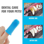 Dog & Cat Finger Toothbrush with Storage Case | Soft Silicone Pet Dental Brush