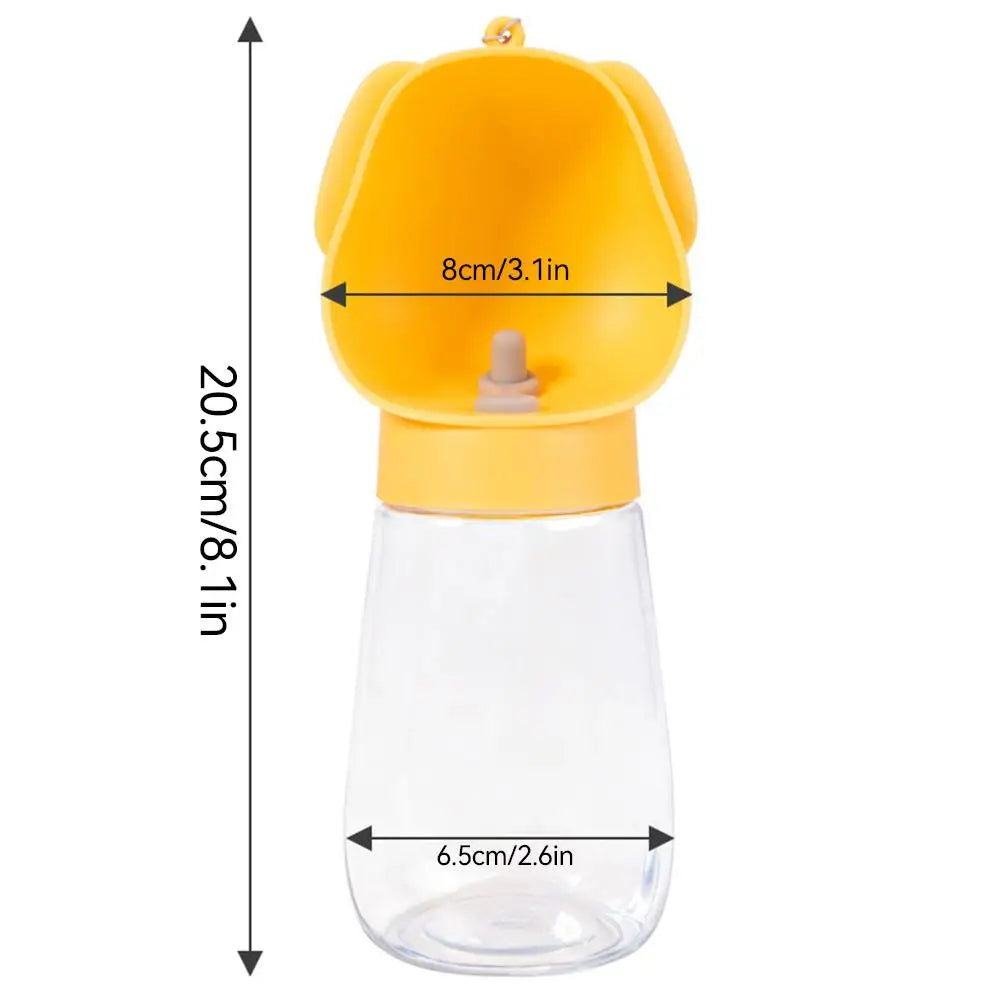 Portable 300ML Pet Water Bottle for Dogs & Cats – Leakproof Travel Drinking Bowl for Hiking & Walks