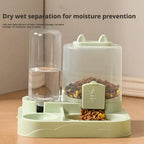 Automatic Cat Feeder & Water Dispenser All-in-One | Large Capacity Pet Food & Water Station for Cats & Small Dogs