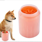 Portable Dog Paw Cleaner with Silicone Brush & Towel Bucket | Pet Foot Washer for Dogs & Cats