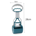 Foldable Long Handle Pet Pooper Scooper – Heavy-Duty Dog Waste Picker for Outdoor Cleanup