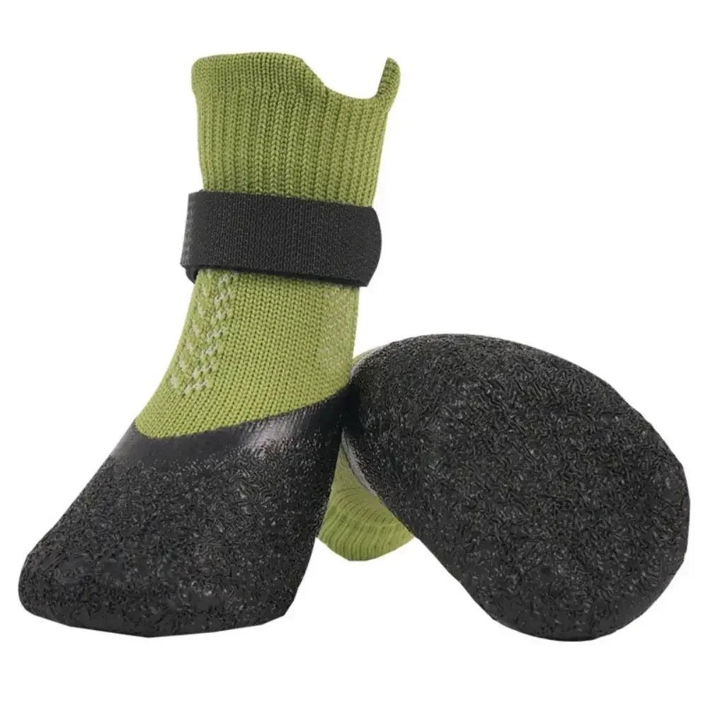 4-Piece Waterproof Dog Shoes – Non-Slip Paw Protectors for Outdoor Use