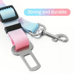 Pet Car Safety Belt for Dogs & Cats – Adjustable Nylon Vehicle Seat Belt for Small & Medium Pets