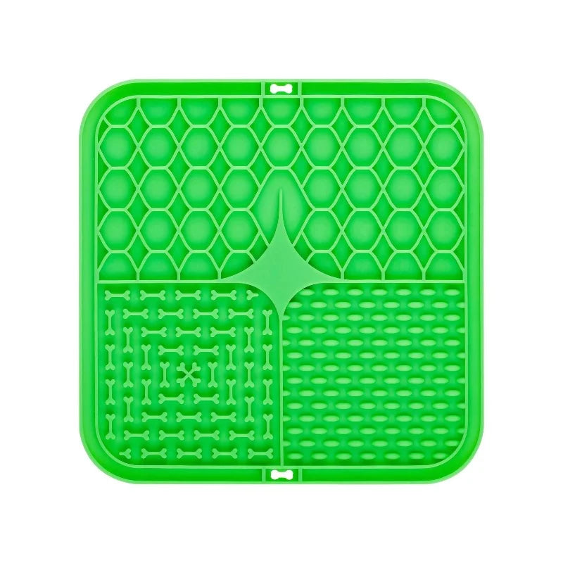 Silicone Dog Lick Mat Slow Feeder | Suction Bath Distraction & Training Mat for Dogs