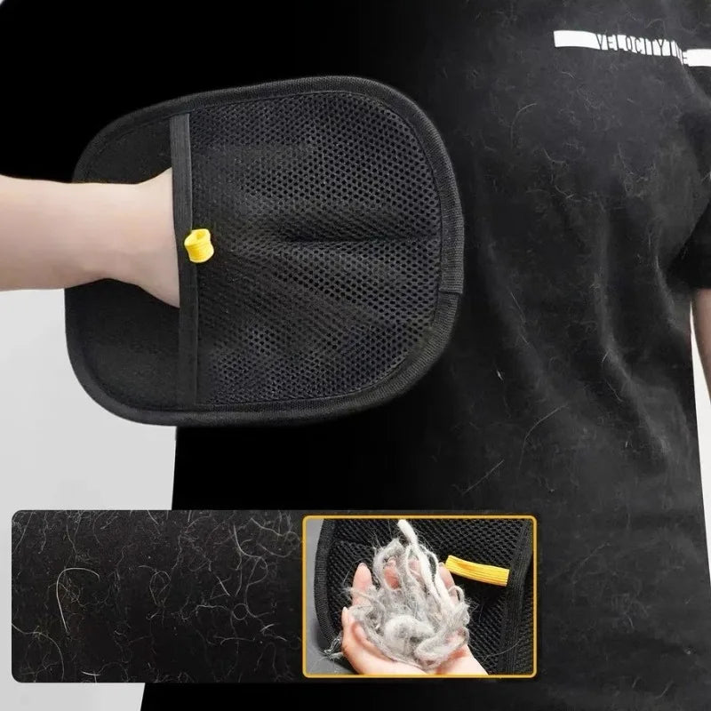 Pet Grooming Gloves Hair Remover | Dog & Cat Cleaning Glove