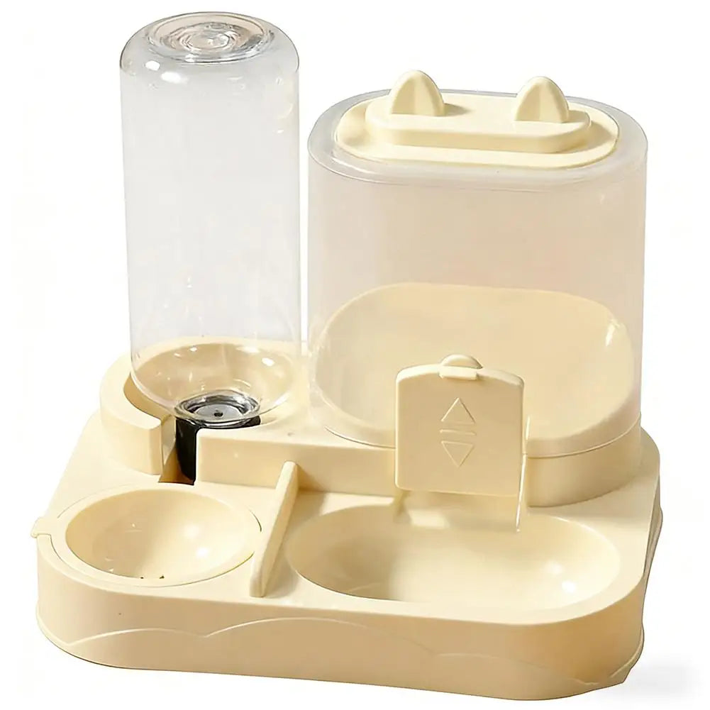 Automatic Cat Feeder & Water Dispenser All-in-One | Large Capacity Pet Food & Water Station for Cats & Small Dogs