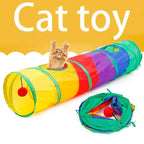 Collapsible Cat Tunnel Toy | Interactive Play Tube for Indoor Cats & Kittens Exercise & Training
