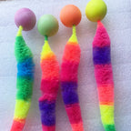 Interactive Cat Bouncing Ball Toy | Colorful Worm Caterpillar Teaser Toy for Indoor Cats & Kittens