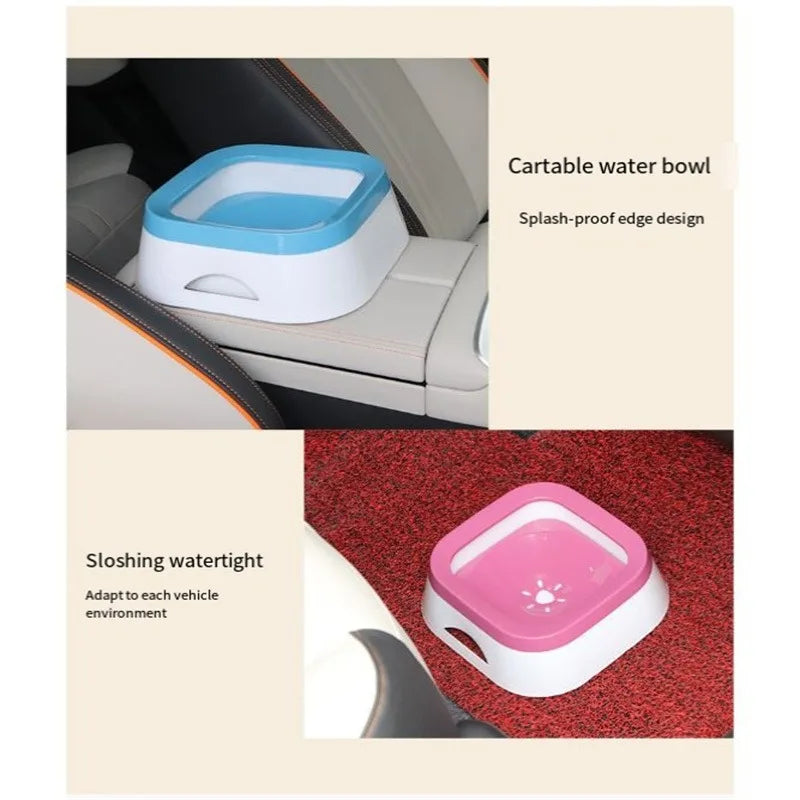 1000ml No-Spill Pet Water Bowl - Anti-Splash Drinker for Dogs & Cats
