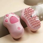 3-in-1 Electric Pet Steam Grooming Brush – Spray Massage & Deshedding Brush for Dogs and Cats