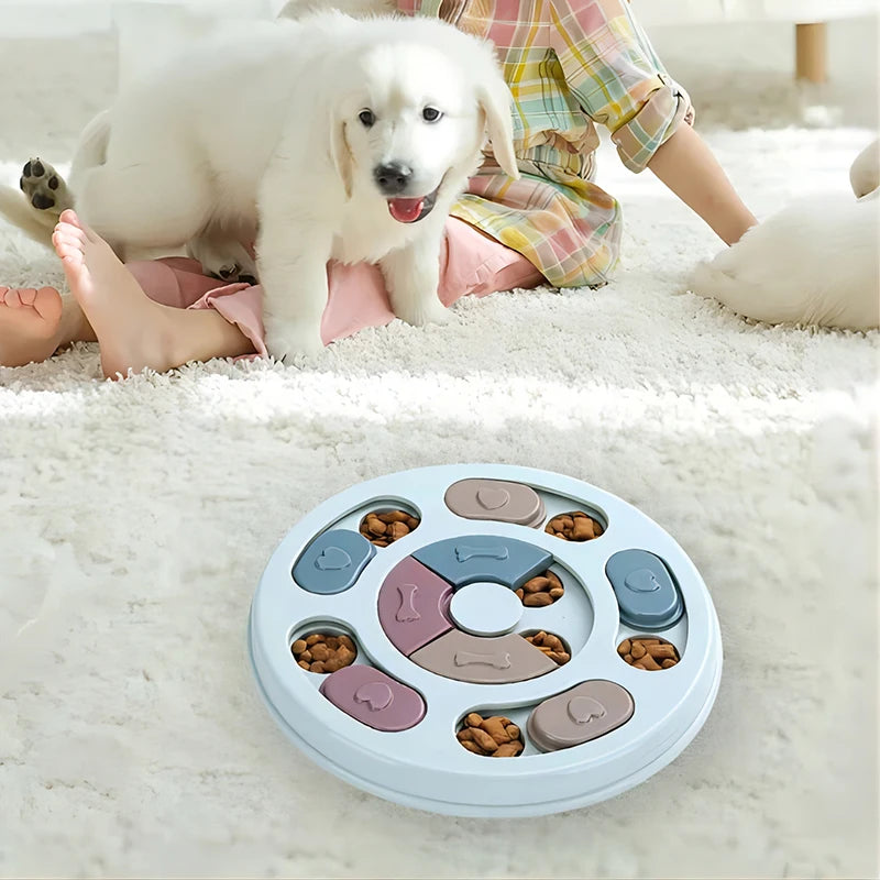 Interactive Slow Feeder Dog Toy | Educational Food Dispenser Puzzle Feeder for Puppies & Dogs