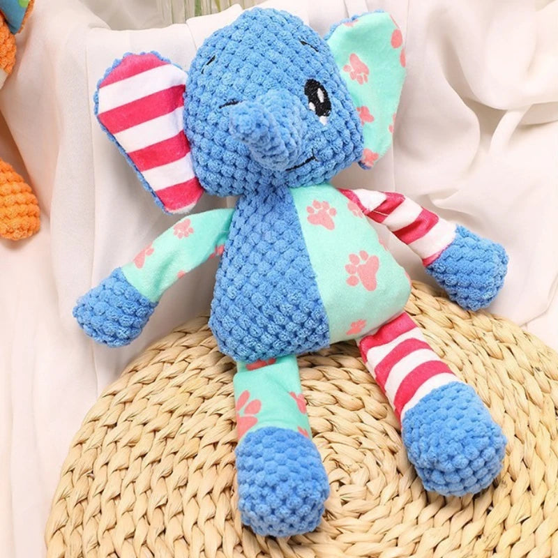 Plush Squeaky Dog Toy | Bite Resistant Interactive Chew Toy for Teeth Cleaning & Play