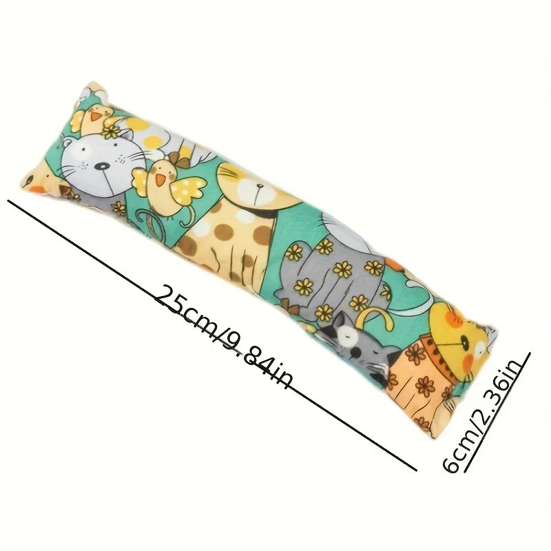 Interactive Plush Cat Teaser Stick - Durable Bite-Resistant Wand Toy