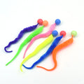 Interactive Cat Bouncing Ball Toy | Colorful Worm Caterpillar Teaser Toy for Indoor Cats & Kittens