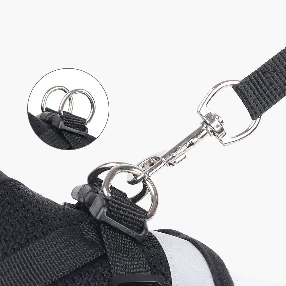 Adjustable Reflective Cat Harness & Leash Set | Escape Proof Mesh Vest for Cats & Small Dogs