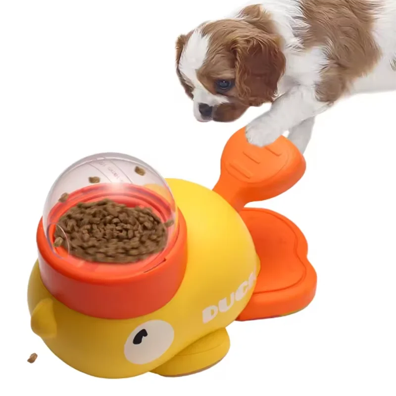 Dog, cat, pet feeder, little yellow duck, interactive puzzle dog