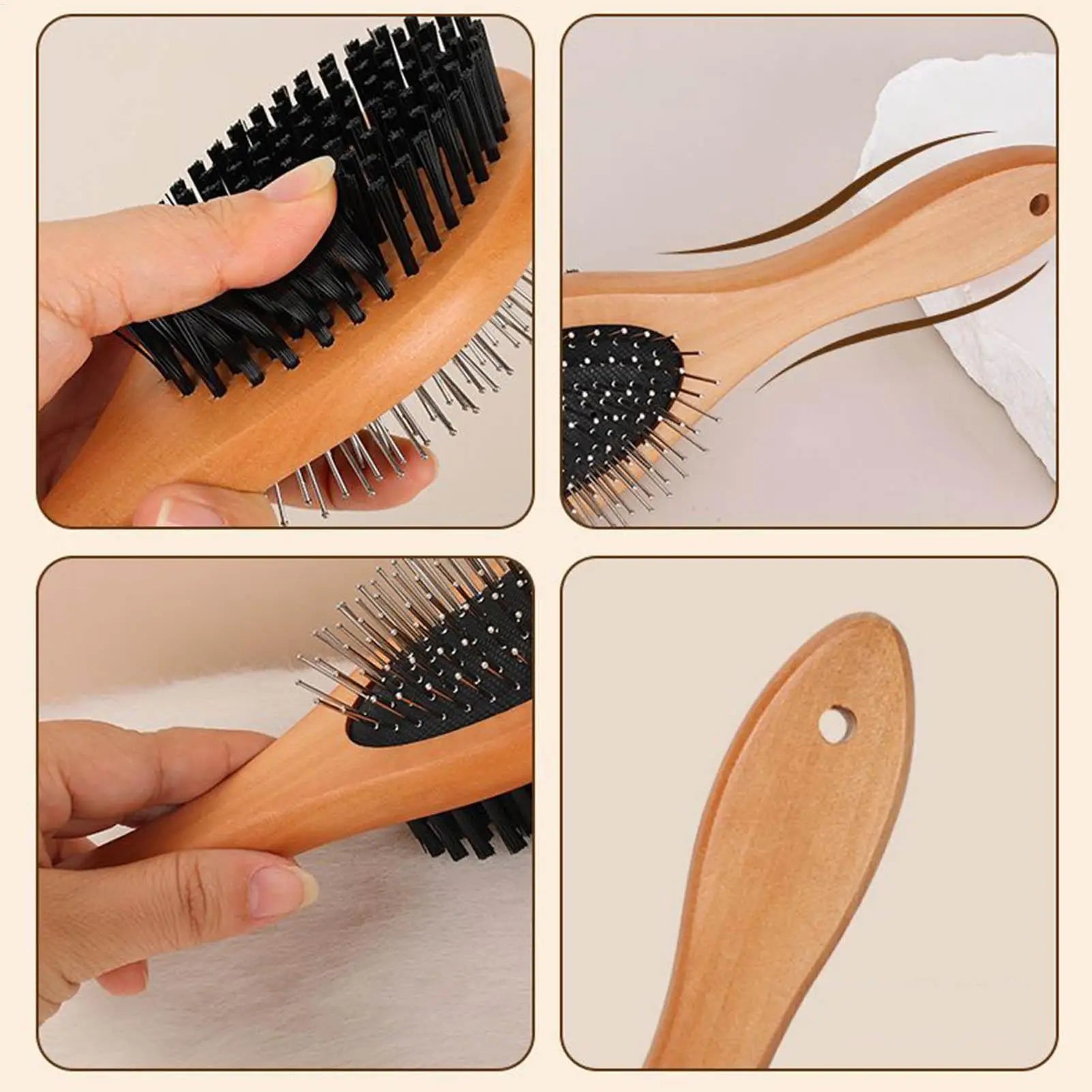 2-in-1 Double-Sided Pet Grooming Brush for Cats & Dogs