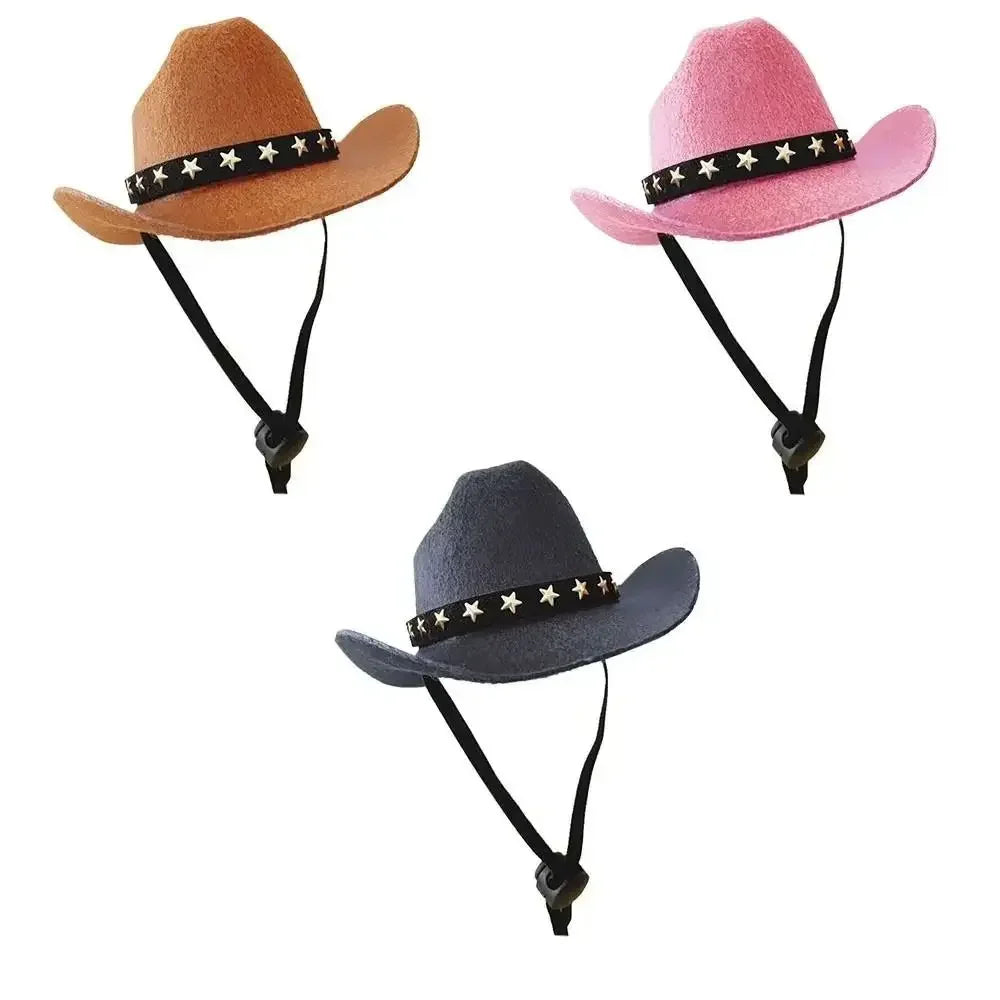 British Pet Dog Hat Star Cowboy Hat Pet Supplies Adjustable