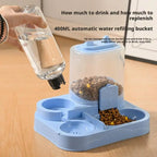 Automatic Cat Feeder & Water Dispenser All-in-One | Large Capacity Pet Food & Water Station for Cats & Small Dogs