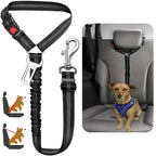 2 in 1 Solid Dog Harness Leash Pet Car Seat