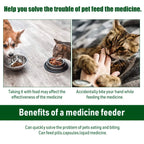 Pet Medicine Dispenser | Pill Feeder Tool for Cats & Dogs with Silicone Tip