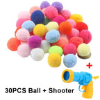 Interactive Cat Ball Launcher Toy with Soft Plush Balls